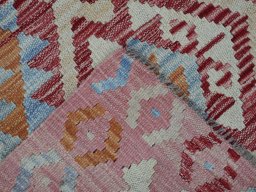 Surface texture of New Modern Design rug with natural Wool and intricate pattern