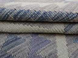 Close-up detail of New Modern Design rug from Pakistan showing Wool weave