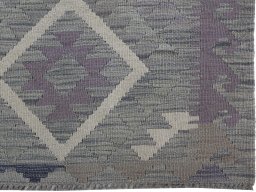 Close-up detail of New Modern Design rug from Pakistan showing Wool weave