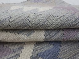 Close-up detail of New Modern Design rug from Pakistan showing Wool weave