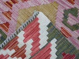 Surface texture of New Modern Design rug with natural Wool and intricate pattern