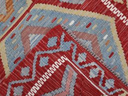 Surface texture of New Modern Design rug with natural Wool and intricate pattern