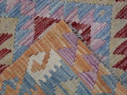 Surface texture of New Modern Design rug with natural Wool and intricate pattern