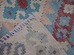 Surface texture of New Modern Design rug with natural Wool and intricate pattern