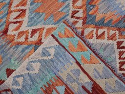 Surface texture of New Modern Design rug with natural Wool and intricate pattern