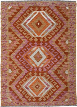 Full view of New Modern Design rug from Pakistan, 150 × 101 cm in Multi Color tones