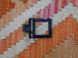 Corner detail of New Modern Design rug showing border pattern and Wool pile