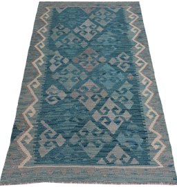 Full view of New Modern Design rug from Pakistan, 154 × 97 cm in Multi Color tones