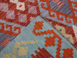 Surface texture of New Modern Design rug with natural Wool and intricate pattern