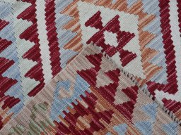 Surface texture of New Modern Design rug with natural Wool and intricate pattern