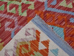 Surface texture of New Modern Design rug with natural Wool and intricate pattern