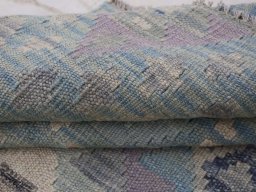 Close-up detail of New Modern Design rug from Pakistan showing Wool weave
