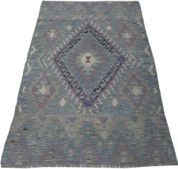 Full view of New Modern Design rug from Pakistan, 142 × 98 cm in Multi Color tones