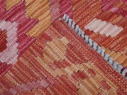 Surface texture of New Modern Design rug with natural Wool and intricate pattern