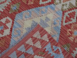 Surface texture of New Modern Design rug with natural Wool and intricate pattern