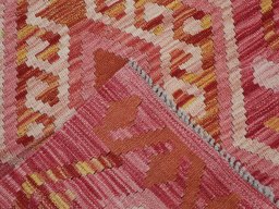 Surface texture of New Modern Design rug with natural Wool and intricate pattern