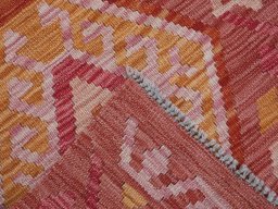 Surface texture of New Modern Design rug with natural Wool and intricate pattern
