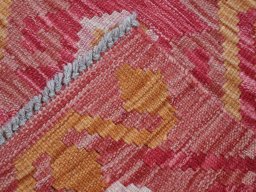 Surface texture of New Modern Design rug with natural Wool and intricate pattern