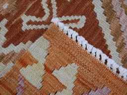 Surface texture of New Modern Design rug with natural Wool and intricate pattern