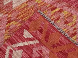 Surface texture of New Modern Design rug with natural Wool and intricate pattern