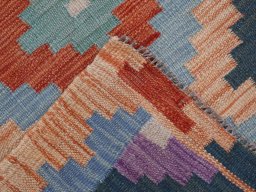 Surface texture of New Modern Design rug with natural Wool and intricate pattern