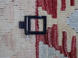 Corner detail of New Modern Design rug showing border pattern and Wool pile