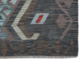 Close-up detail of New Modern Design rug from Pakistan showing Wool weave