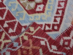 Surface texture of New Modern Design rug with natural Wool and intricate pattern