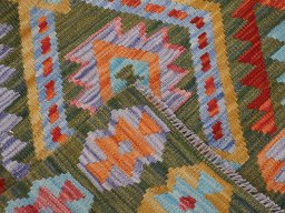 Surface texture of New Modern Design rug with natural Wool and intricate pattern