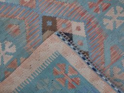 Surface texture of New Modern Design rug with natural Wool and intricate pattern