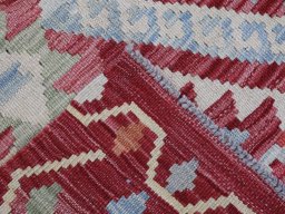 Surface texture of New Modern Design rug with natural Wool and intricate pattern