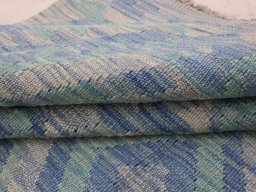 Close-up detail of New Modern Design rug from Pakistan showing Wool weave