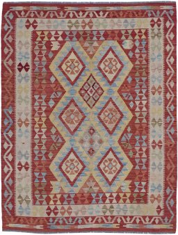 Full view of New Modern Design rug from Pakistan, 204 × 155 cm in Multi Color tones