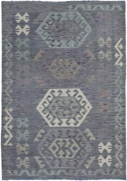 Full view of New Modern Design rug from Pakistan, 175 × 119 cm in Multi Color tones