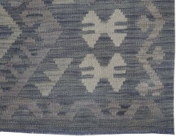Close-up detail of New Modern Design rug from Pakistan showing Wool weave