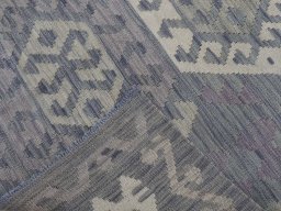 Surface texture of New Modern Design rug with natural Wool and intricate pattern