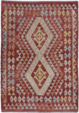 Full view of New Modern Design rug from Pakistan, 177 × 123 cm in Multi Color tones