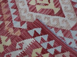 Surface texture of New Modern Design rug with natural Wool and intricate pattern