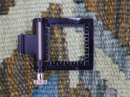 Corner detail of New Modern Design rug showing border pattern and Wool pile