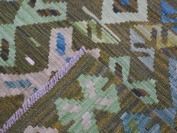 Surface texture of New Modern Design rug with natural Wool and intricate pattern