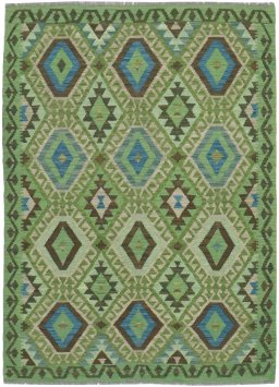 Full view of New Modern Design rug from Pakistan, 180 × 132 cm in Multi Color tones