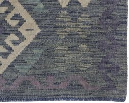 Close-up detail of New Modern Design rug from Pakistan showing Wool weave