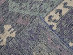 Surface texture of New Modern Design rug with natural Wool and intricate pattern