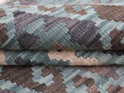 Close-up detail of New Modern Design rug from Pakistan showing Wool weave