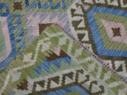 Surface texture of New Modern Design rug with natural Wool and intricate pattern