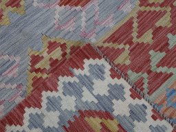 Surface texture of New Modern Design rug with natural Wool and intricate pattern