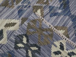 Surface texture of New Modern Design rug with natural Wool and intricate pattern