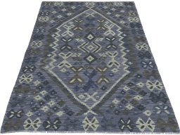 Full view of New Modern Design rug from Pakistan, 175 × 125 cm in Multi Color tones