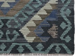 Close-up detail of New Modern Design rug from Pakistan showing Wool weave