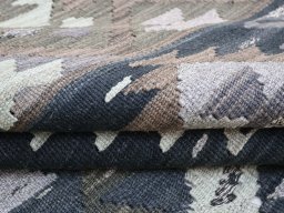 Close-up detail of New Modern Design rug from Pakistan showing Wool weave